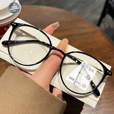 Luxury Near and Far Multifocal Glasses Unisex Anti-blue Light Reading Glasses