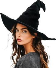 Witch Hat, 18IN Wizard Hat Cosplay Accessories for Halloween