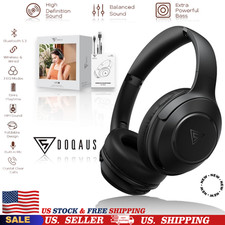 Over Ear Wireless Bluetooth Headphone 70H Playtime 3EQ Modes  Mic HiFi Sound US