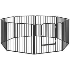 Eight-Panel Heavy-Duty Dog Playpen for Indoor & Outdoor Use
