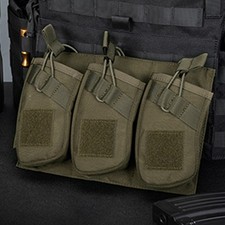 Tactical Molle Open Top Hunting Triple Magazine Pouch for 5.56 Rifle Mag Holder