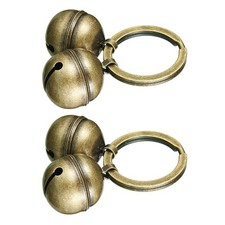2 Pcs Pet Bells for Dog Cat Collar Pet Pendant Accessories Brass Charm Dog Bell