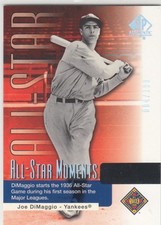 2004 SP Authentic All Star Moments Yankees Joe DiMaggio SP 084/199