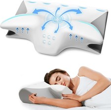 Cervical Memory Foam Pillow for Neck Pain Relief Ergonomic Neck Support Pillows