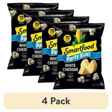  4 pack Smartfood Popcorn, White Cheddar, 9.75 oz