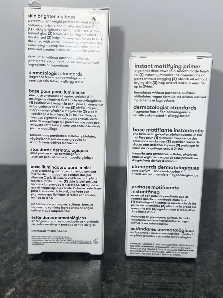DERMABLEND : Brilliant Base Illuminating Primer - New in Box - Full Size 1.0 oz+ - Image 3 of 4