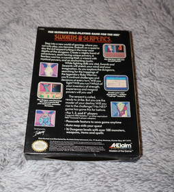Swords and Serpents (Nintendo NES, 1990) CIB Box Manual 
