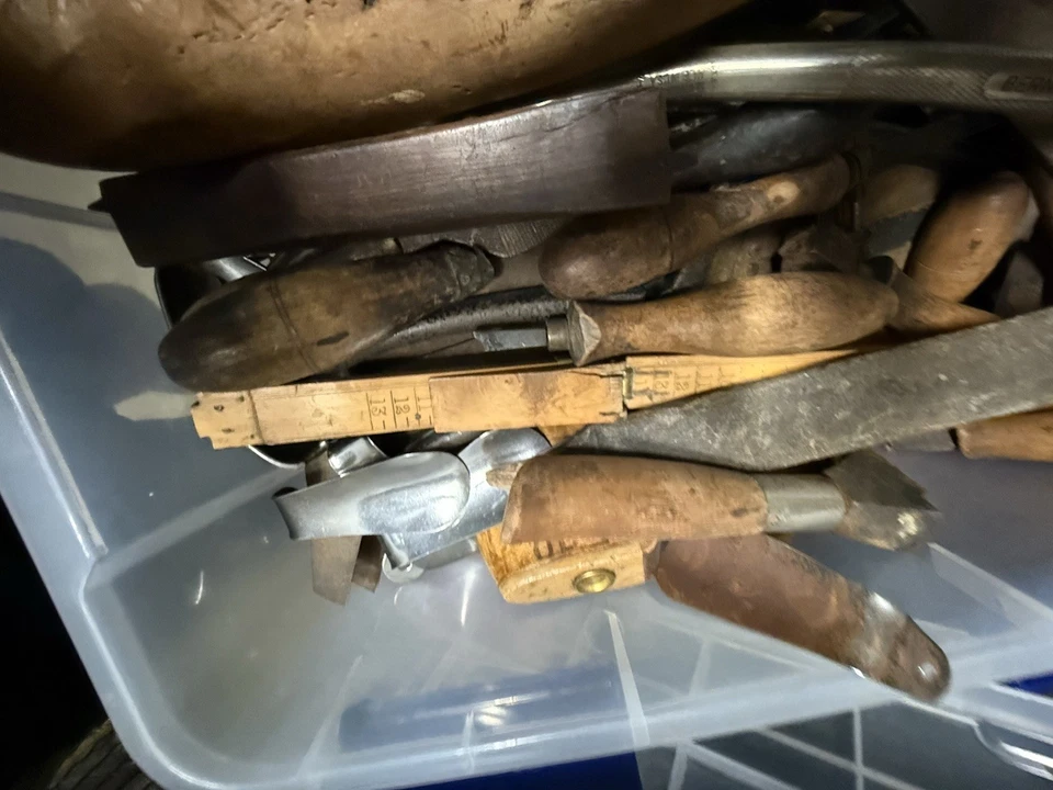 Full Box Of Cobbler ( Shoe Maker ) Tools - Image 3 of 4