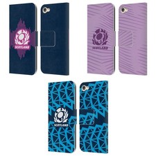 OFFICIAL SCOTLAND RUGBY 2025/26 CREST KIT LEATHER BOOK CASE FOR APPLE iPOD TOUCH