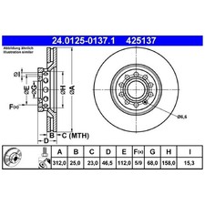 2x Bremsscheibe vorne für Seat Exeo 3R2 ST 3R5 | 26234631