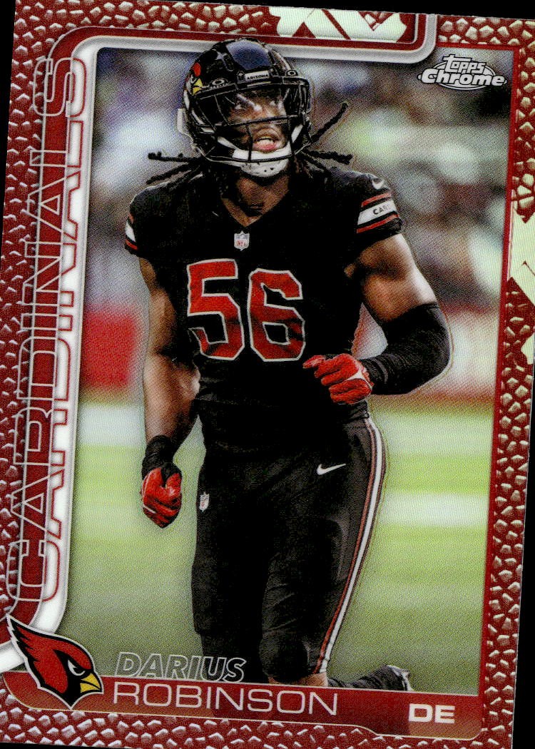 2025 Topps Chrome #9 Darius Robinson Football Leather Refractor