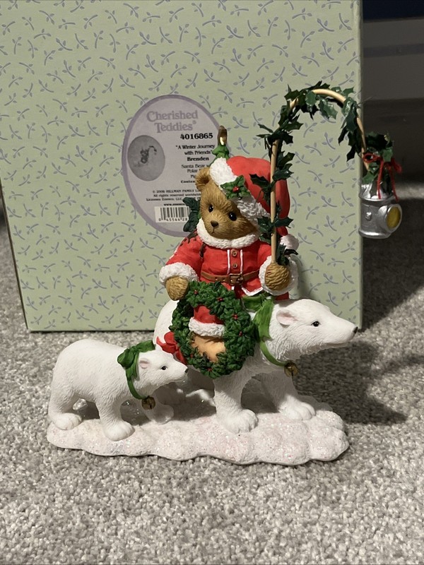 Cherished Teddies a Winter Journey with Friends 4016865 Brenden Christmas RARE