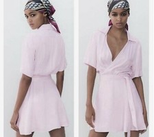 Zara Wrap Dress Size L RUNS SMALL / BNWT
