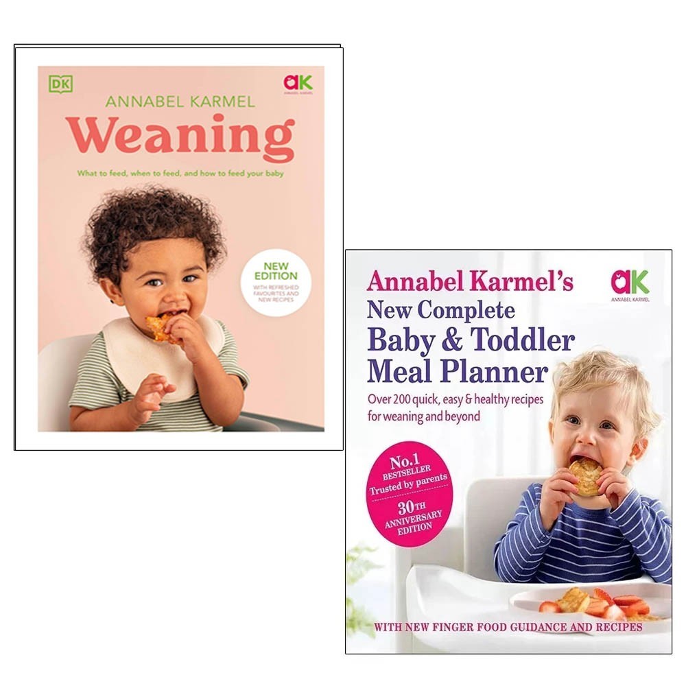 Annabel Karmel Collection 2 Books Set New Complete Baby Toddler Meal, Weaning HB