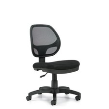 OTG11642B Mesh Back Task Chair Armless Black Breathable Office Ships 2-5 Days