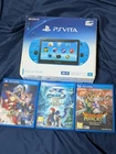 PSVITA Playstation Vita Body Aqua Blue Pch-2007 Set Japan
