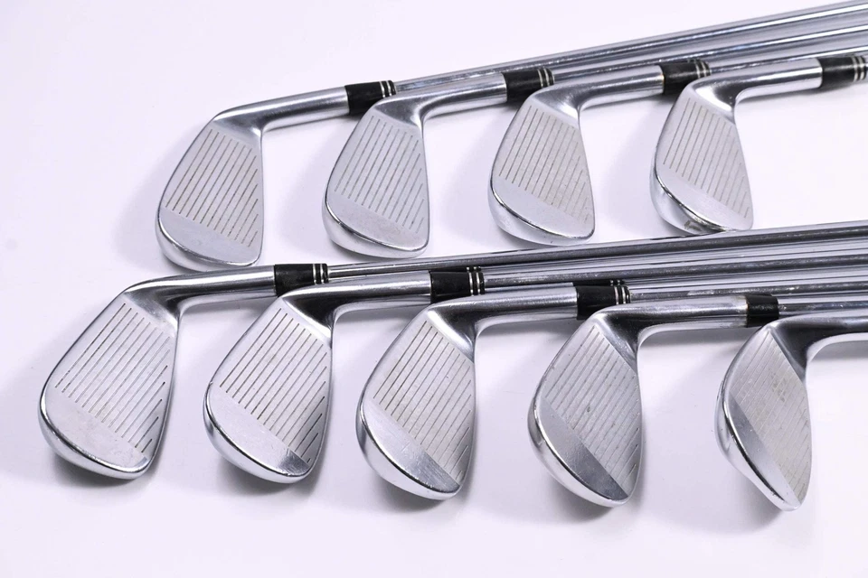 Left Hand Maxfli Revolution Black Dot Irons / 3-PW+SW / Stiff Flex Dynamic Gold - Image 3 of 4