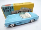 VINTAGE CORGI TOYS 303 MERCEDES BENZ 300SL OPEN ROADSTER IN ORIGINAL BOX 1958