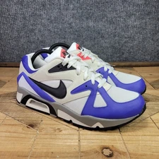 Nike Air Structure Mens 9.5 White Persian Violet Sneakers Retro Shoes DC2548-100