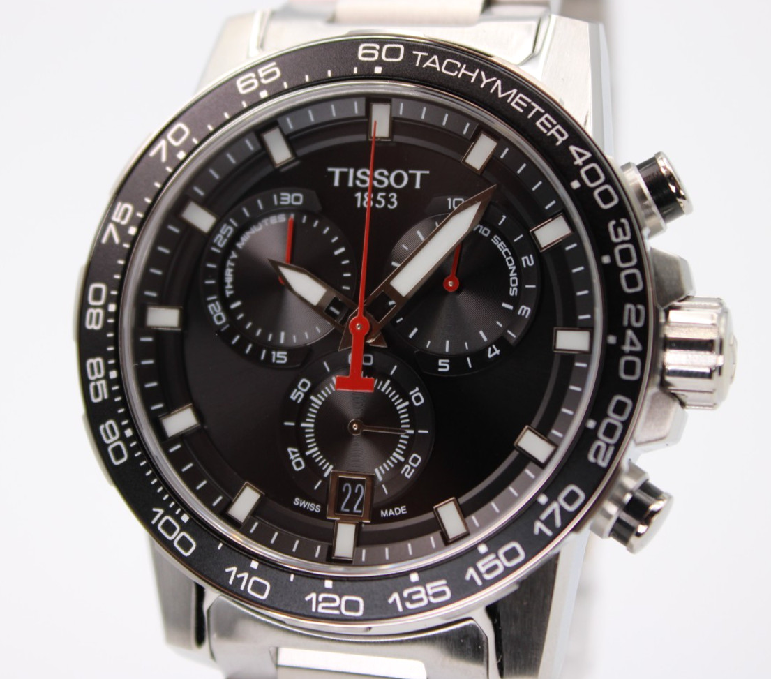 TISSOT Supersport Chrono T125.617.11.051.00 Quartz Black Dial Men's Watch 45.5mm