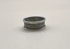 Vintage 925 Sterling Silver Rounded Band Ring  / Size 7.75