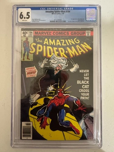 The Amazing Spider-Man #194 Newsstand (1979) CGC 6.5 1st Appearance Black Cat