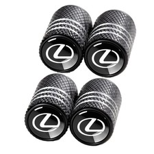 Tire Valve Stem Cap Cover Fit Lexus Rx Es Gs Ls Nx Rs Gx Lx Rc Lc Black-26