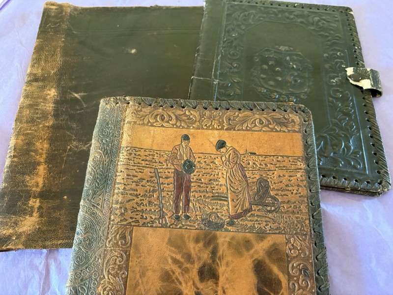 Vintage Antique Leather Book Covers