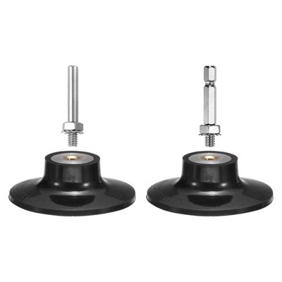 2Pack 3'' Disc Pad Holder Quick Change Discs 1/4'' Shank Mandrel, Black