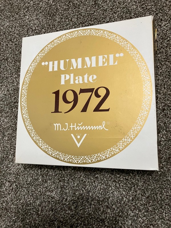 1972 Hummel Collectors Plate-2nd Edition Year in Series-Original Box-Mint