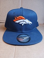 Denver Broncos Snap Back hat - Navy blue, orange, white football team hat