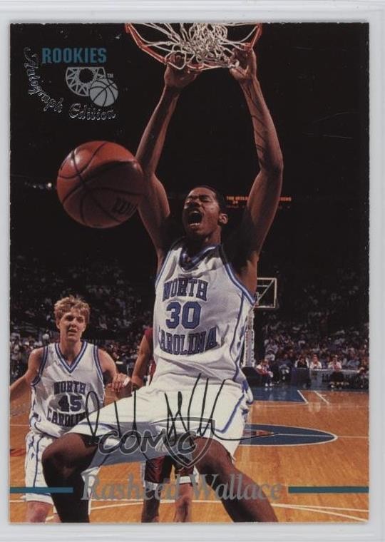 1995 Classic Rookies Auto Edition Rasheed Wallace #4 RC 1p3y