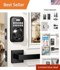 Secure Stylish Keypad Door Lock with Auto-Lock Function - Ideal for All Doors