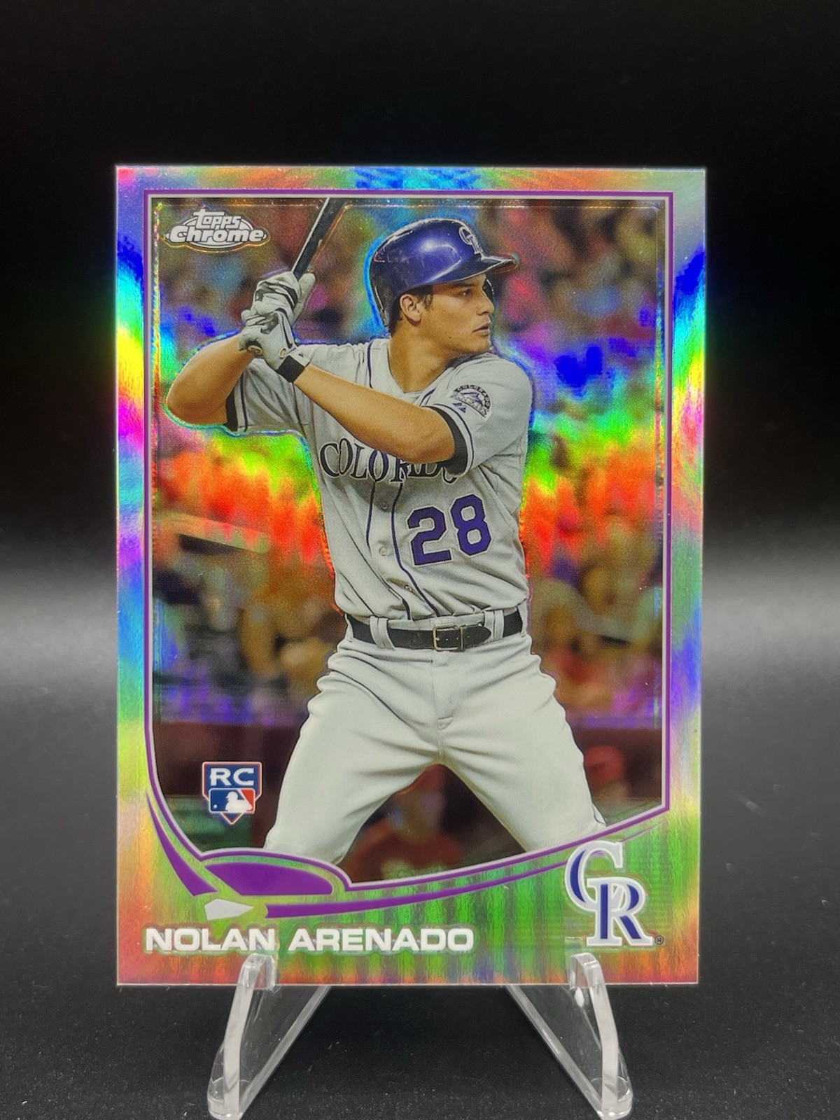 2013 TOPPS CHROME NOLAN ARENADO REFRACTOR ROOKIE CARD RC #78