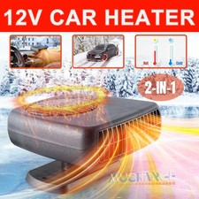 2 in 1 Car Heater Fast Heating 200W/150W Defroster Demister for Car Van Winter