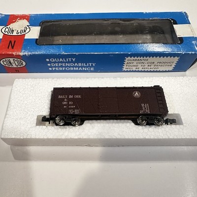 Con-Cor N Scale 40' MDT #10962 Oldie Wood Reefer #1351-C New York Central
