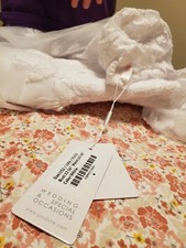 Ball-Gown/Princess Scoop Neck Sweep Train Tulle Wedding Dress 127265