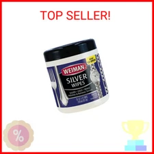 Weiman Jewelry Polish Cleaner, Tarnish Remover Wipes - 20 Count - Use on Silver 