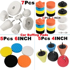 Car Buffing Pads Polishing for Drill Sponge Kit Set Waxing Foam Polisher Sealing
