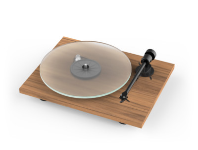 Pro-Ject T1 Walnuss Ortofon OM5E + Haube, Neu, Garantie, vom Fachhändler
