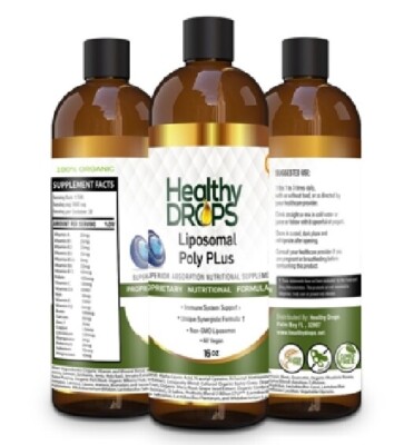 Liposomal Poly Plus ORGANIC 16oz NON-GMO SOY FREE Exp: 12/2028