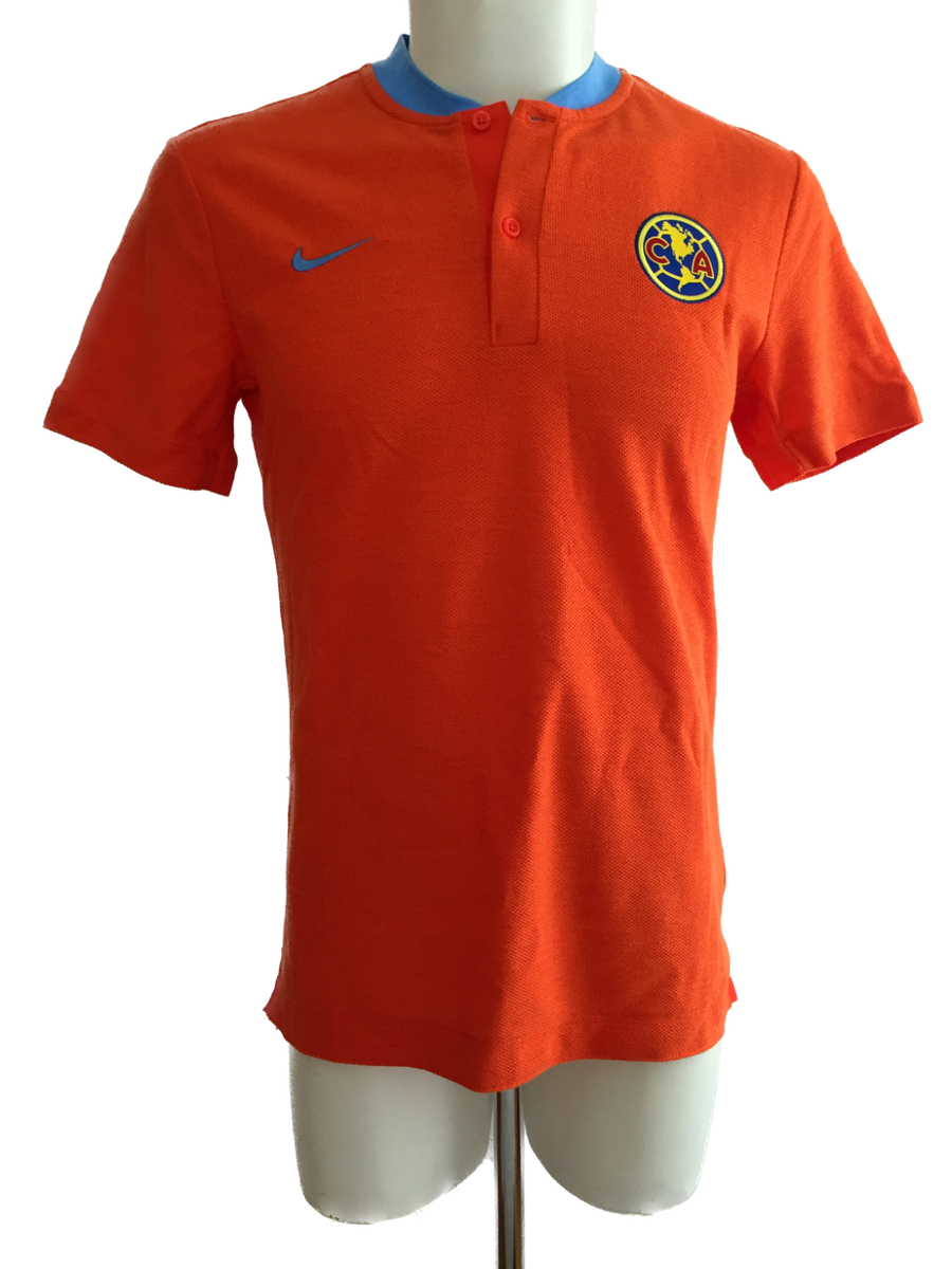 Club America Polo Shirt Third Orange Chespirito 2018-2019 Mens