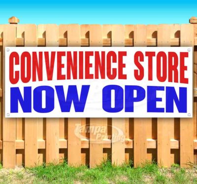 CONVENIENCE STORE NOW OPEN Advertising Vinyl Banner Flag Sign Many Sizes