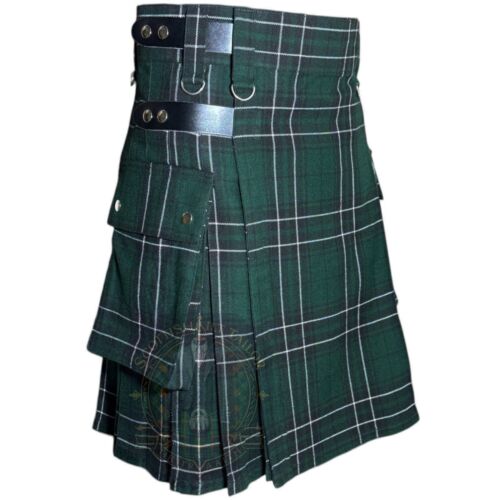 Kilt utility tartan moderno caccia Clan Maclean - kilt scozzese personalizzato per uomo - Foto 5 di 7