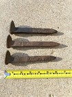 Antique railroad spikes 3 pieces, origianl condition as found in Chicago area — photo 1