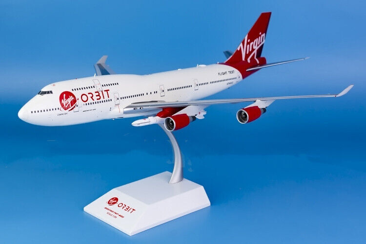1:200 35CM JC Wings Virgin Orbit BOEING 747-400 Passenger Airplane