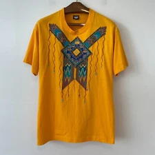 Vintage Screen Stars Best T-Shirt Adult XL Southwest Print Puff Paint