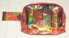 Laurel Burch Sun n. Sand Cats Cosmetic Bag 7 inches wide NWT