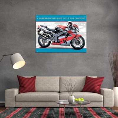 88393 Kawasaki Ninja ZX-9R Motorcycle Wall Art Sign Decor