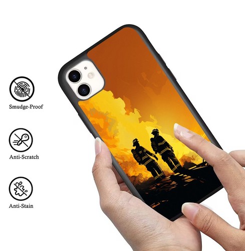 For Samsung A15 A16 S23 S24 S25 Ultra FE Covers yellow firefighter fireman brave - 第 14/25 張圖片